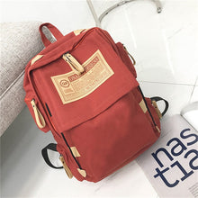 Load image into Gallery viewer, Brand fashion backpack women shoulder Bag School bags for teenager girls boys casual solid backpack school Mochila rucksack