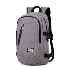 Load image into Gallery viewer, Fashion man laptop backpack usb charging computer backpacks casual style bags large male business travel bag backpack