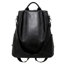 Load image into Gallery viewer, Women Backpacks Anti-theft PU Leather Backpack Female Double Shoulder School Bag Travel Shoulder Bags Rucksack Lady Packsack